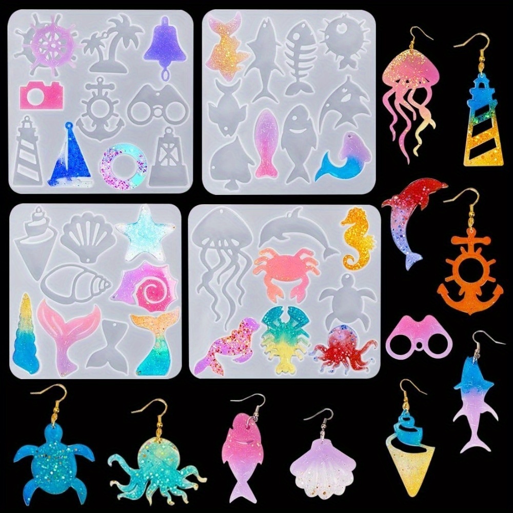 Aquarium Fish Marine - The Ocean-themed Earring And Pendant Mold