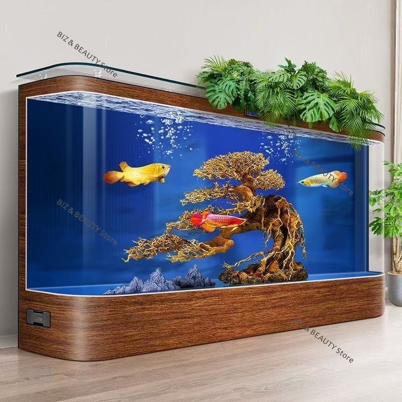 Aquarium Fish Low Maintenance - Extra Large Floor-Standing Glass Aquarium Wall-Fitting