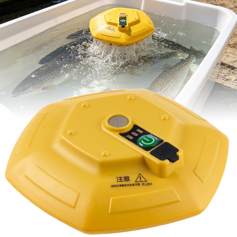 Aquarium Fish Marine - Wireless Rechargeable Aquarium Oxygen Pump, Floating