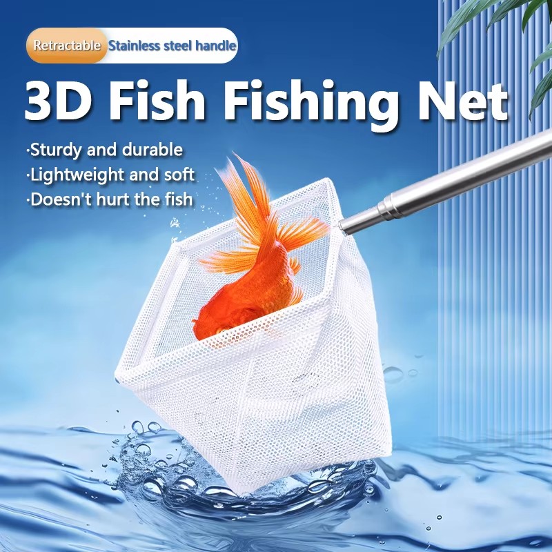 Aquarium Cleaning Tools Aquari - Aquarium Fish Net Small ulasan dan harga