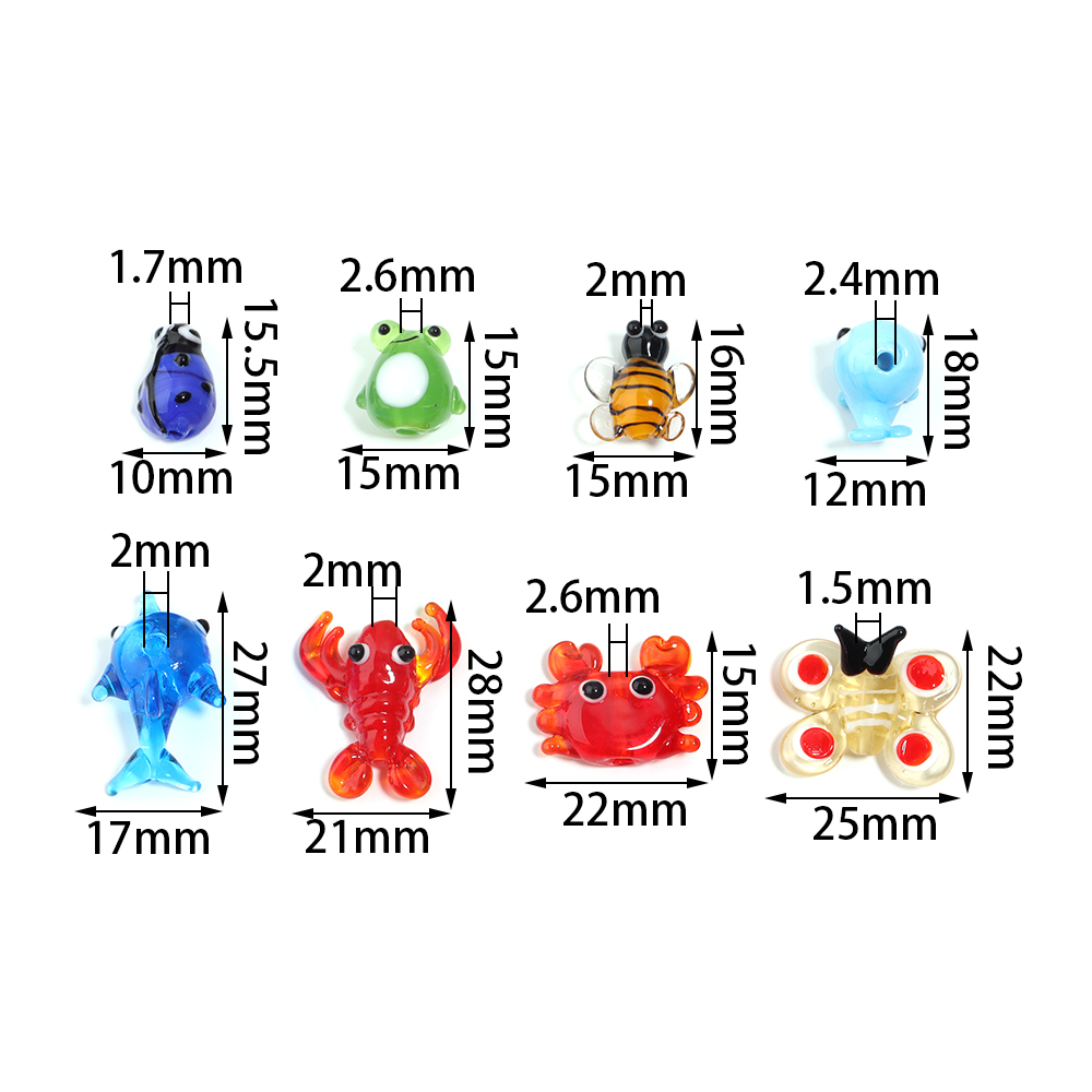 2Pcs Glass Pendant Marine Anim - Aquarium Fish Marine ulasan dan harga