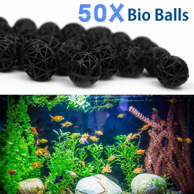 50Pcs 16mm Aquarium Bio Filter - Aquarium Fish Marine ulasan dan harga