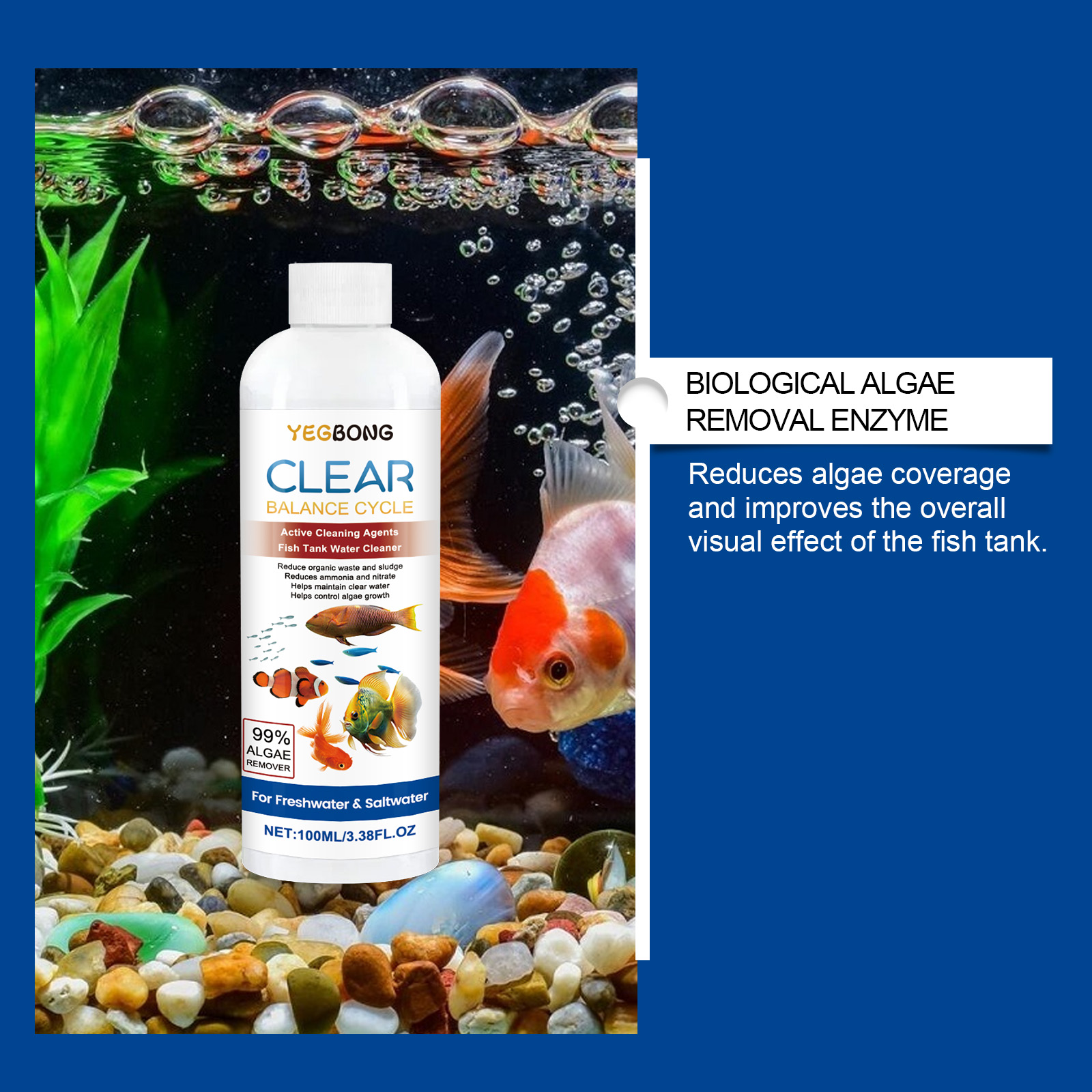 Aquarium Water Clarifier 100ml - Aquarium Fish Breeding ulasan dan harga