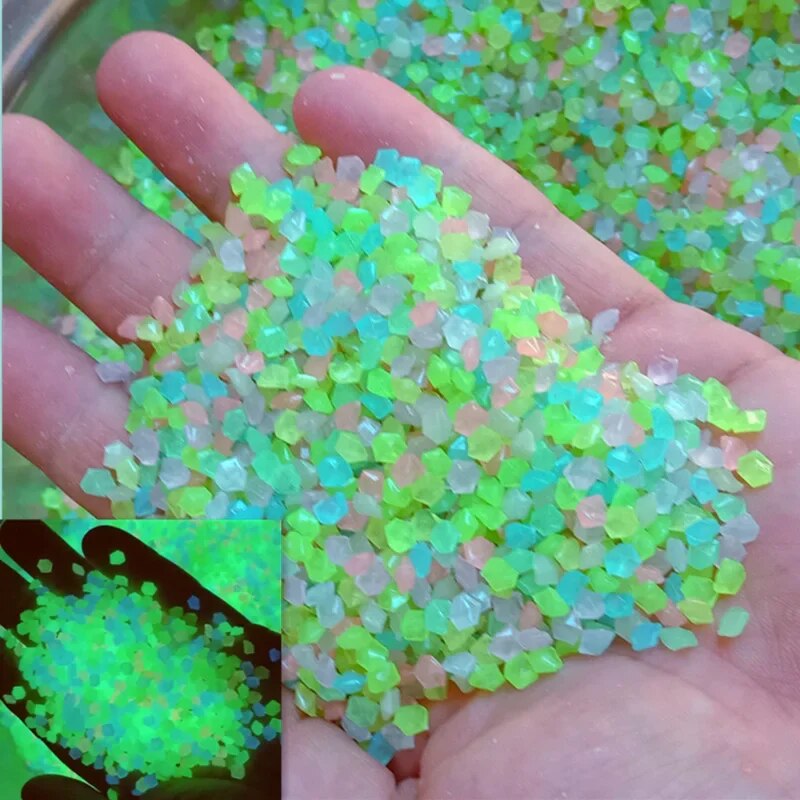 1000pcs 3-5mm Luminous Sand Gl - Aquarium Fish Breeding ulasan dan harga