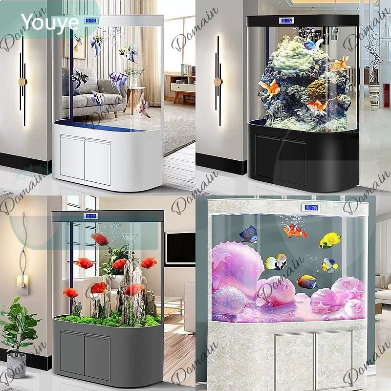 ZL Large Fish Tank Living Room - Aquarium Fish Low Maintenance ulasan dan harga
