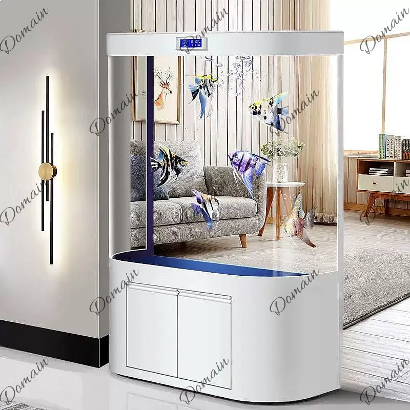 ZL Large Fish Tank Living Room - Aquarium Fish Low Maintenance ulasan dan harga