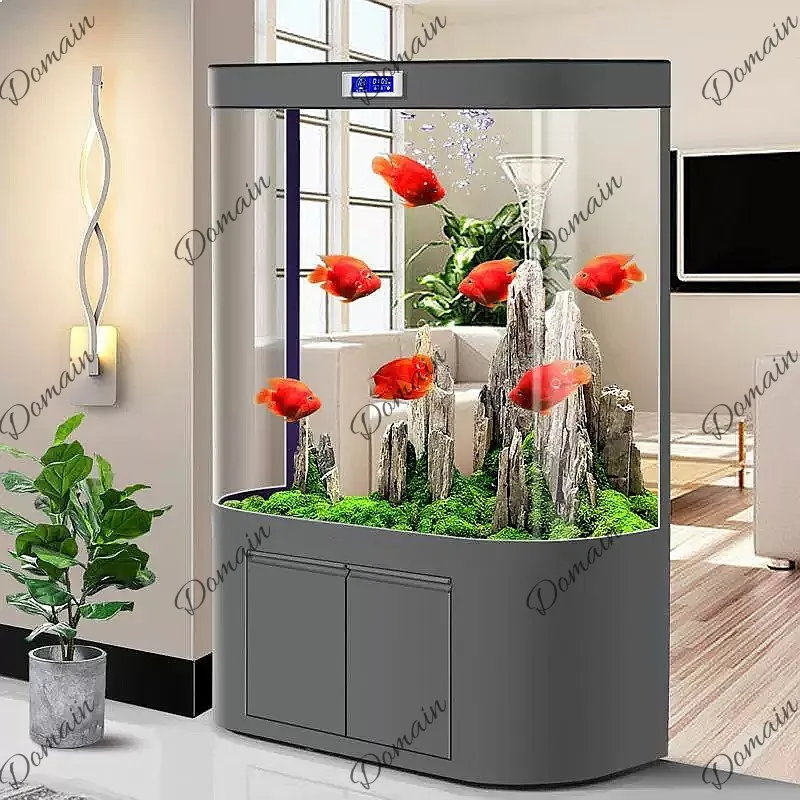 ZL Large Fish Tank Living Room - Aquarium Fish Low Maintenance ulasan dan harga