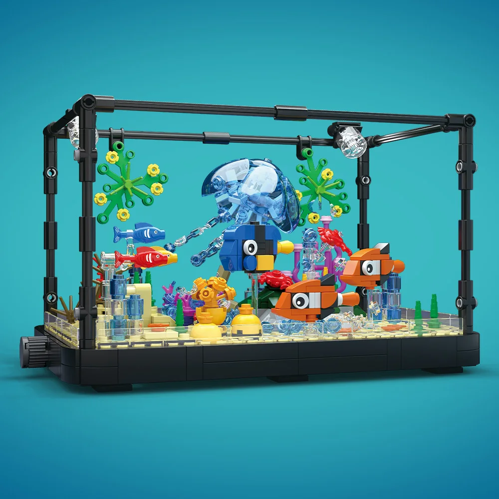 Fish Tank Building Block Set w - Aquarium Fish Breeding ulasan dan harga