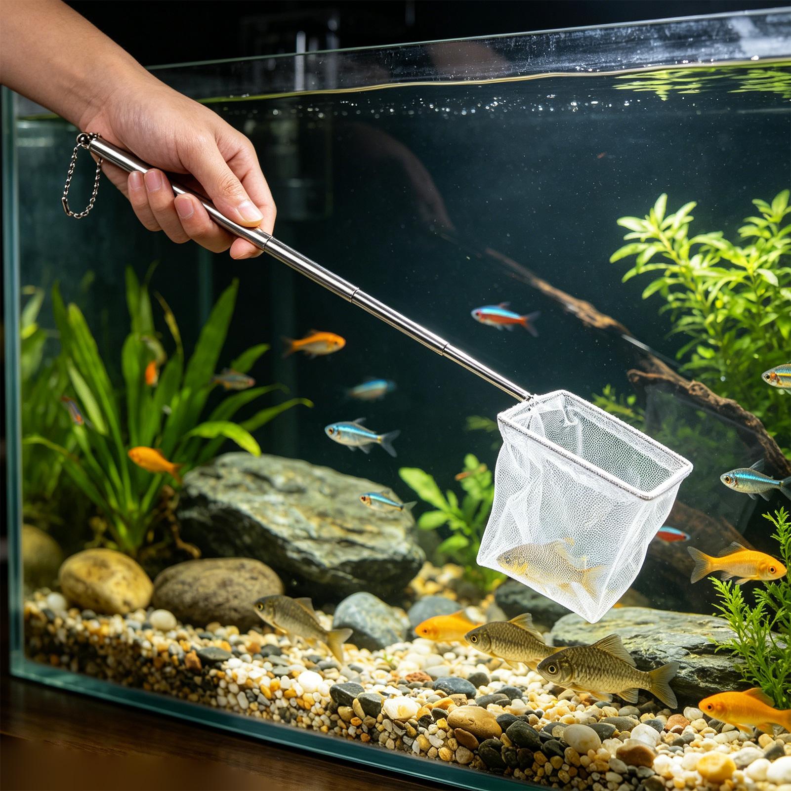 2pcs Small Fish Net Telescopic - Aquarium Fish Net Small ulasan dan harga