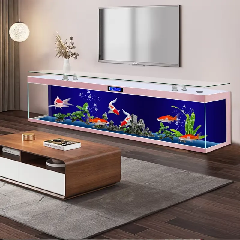 Square TV Stand Fish Aquarium  - Aquarium Fish Low Maintenance ulasan dan harga