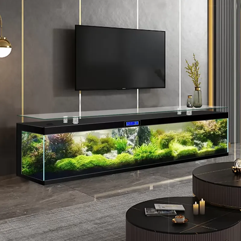 Square TV Stand Fish Aquarium  - Aquarium Fish Low Maintenance ulasan dan harga